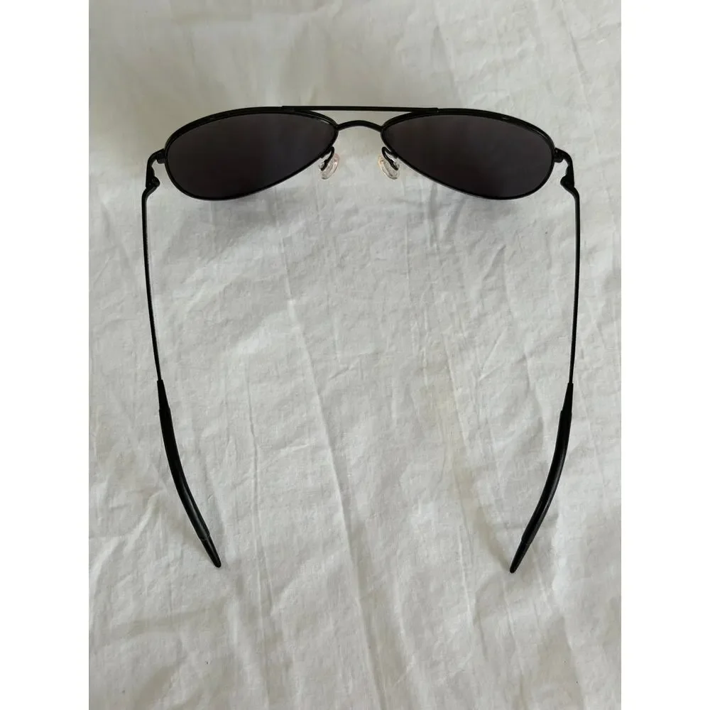Oliver Peoples Kannon Polarized Aviators OV1191-S Black Chrome + Dark Grey Lens